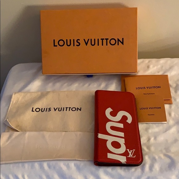 Authentic Louis Vuitton Supreme Iphone 7 Trunk Case Lv, Mobile